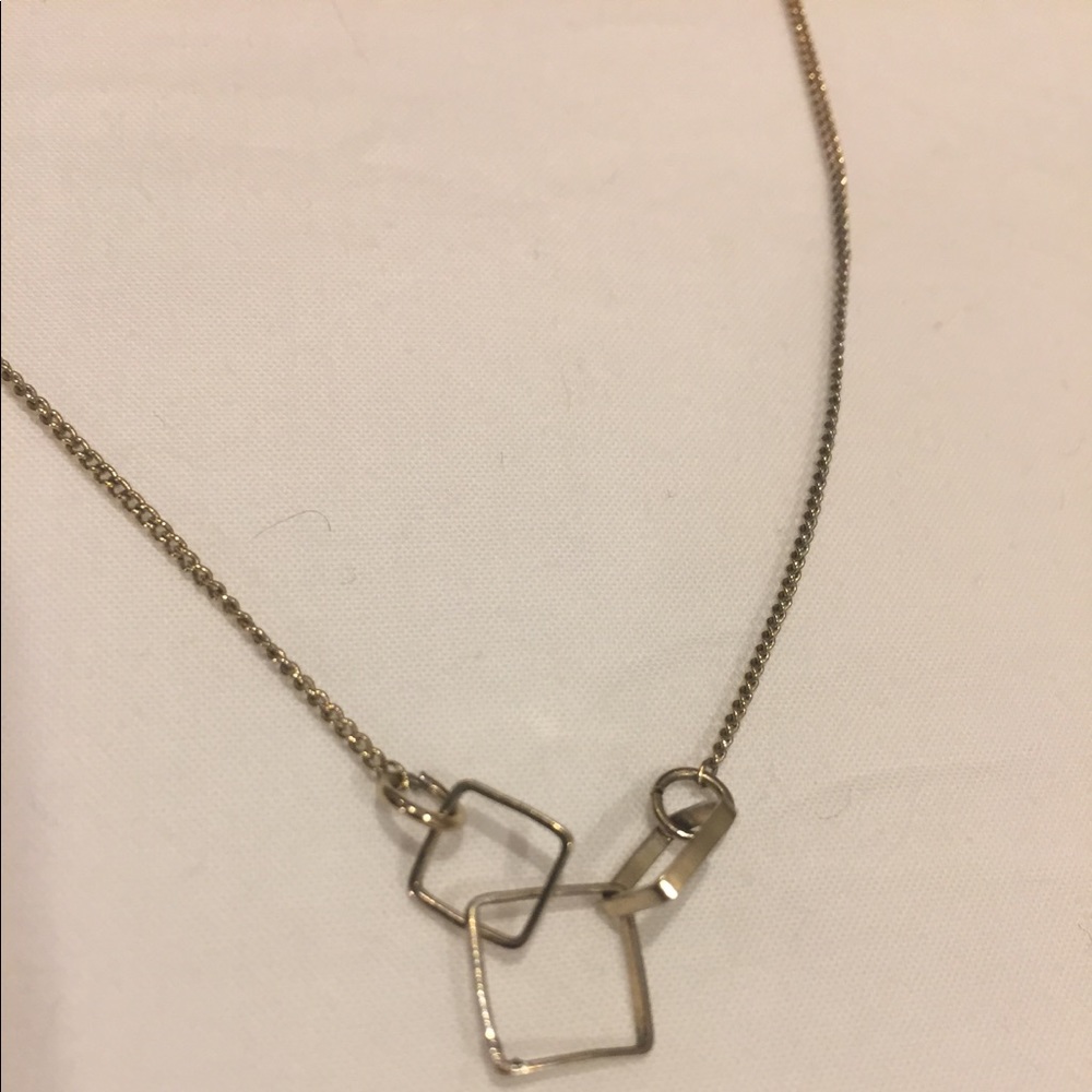 Interlocking Squares Necklace